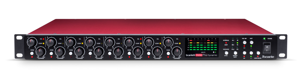 DTM・DAW Focusrite scarlett Octe Pre Focusrite Scarlett OctoPre Dynamic - Sklep Studiostore Warszawa